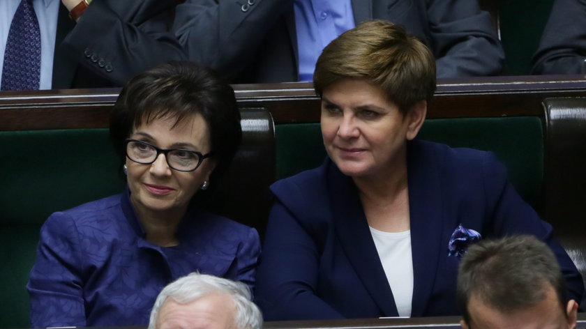 Elżbieta Witek i Beata Szydło