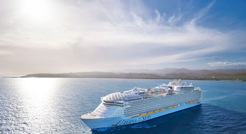 Royal Caribbean launched its sixth Oasis Class cruise ship, Utopia of the Seas, on Friday — just six months after Icon of the Seas' inaugural sailing.Royal Caribbean International