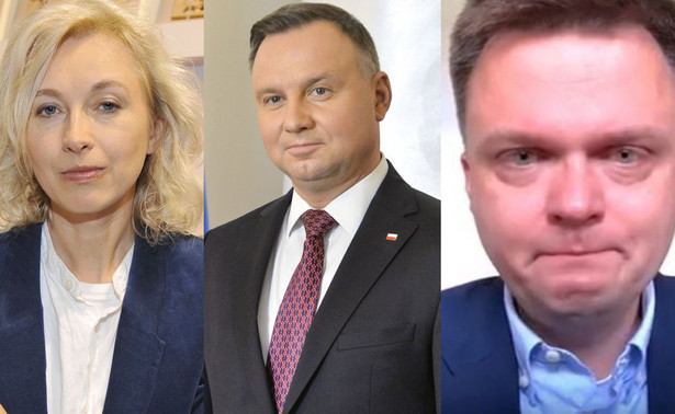 Manuela Gretkowska, Andrzej Duda, Szymon Hołownia