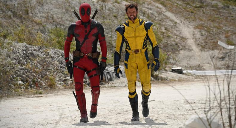 Deadpool returns with Hugh Jackman as Wolverine to save the MCU next year.Marvel Studios; @deadpoolmovie/Twitter