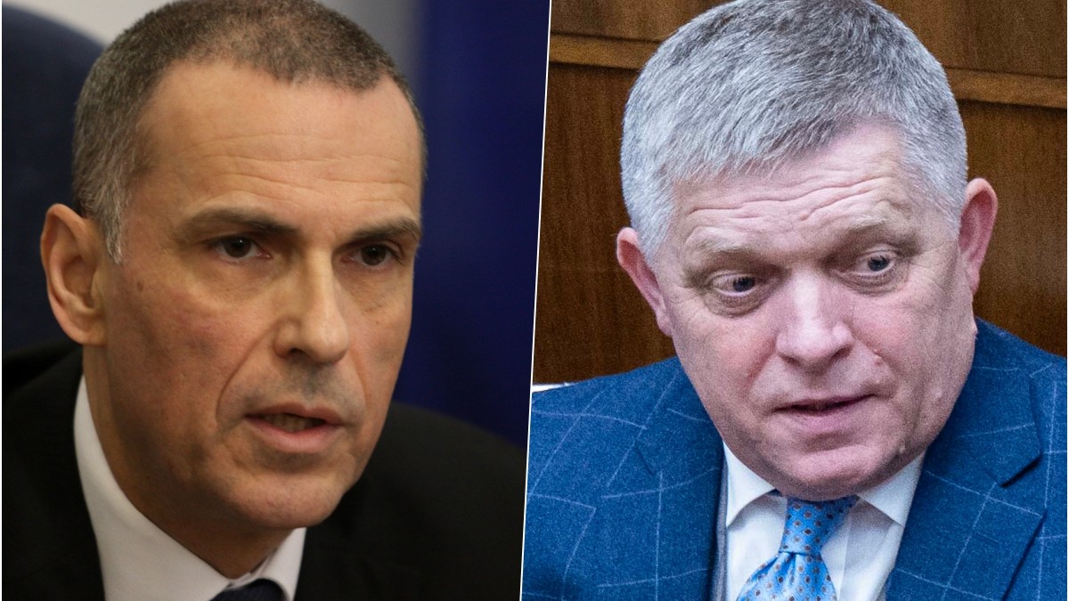 Generálny prokurátor Maroš Žilinka a premiér SR Robert Fico. 