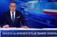 Print screen z wydania Wiadomości 7 marca 2023 r.