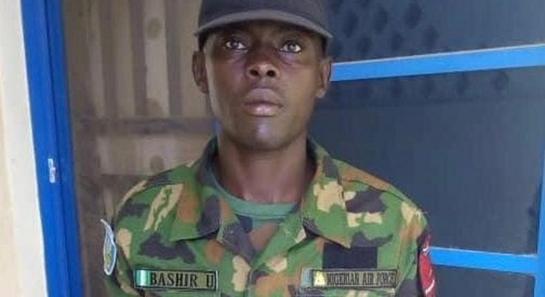 NAF aircraftman, Bashir Umar [NAF]