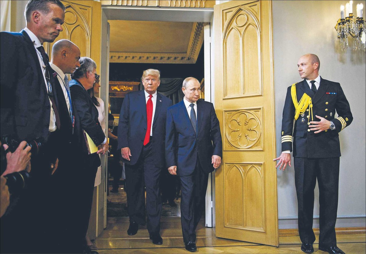 W czasie swojej pierwszej kadencji Donald Trump spotkał się z Władimirem Putinem w Helsinkach w 2018 roku