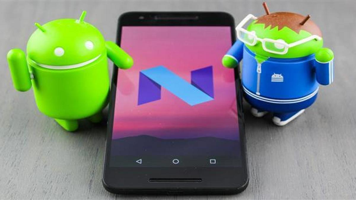 Android N Nougat telefon