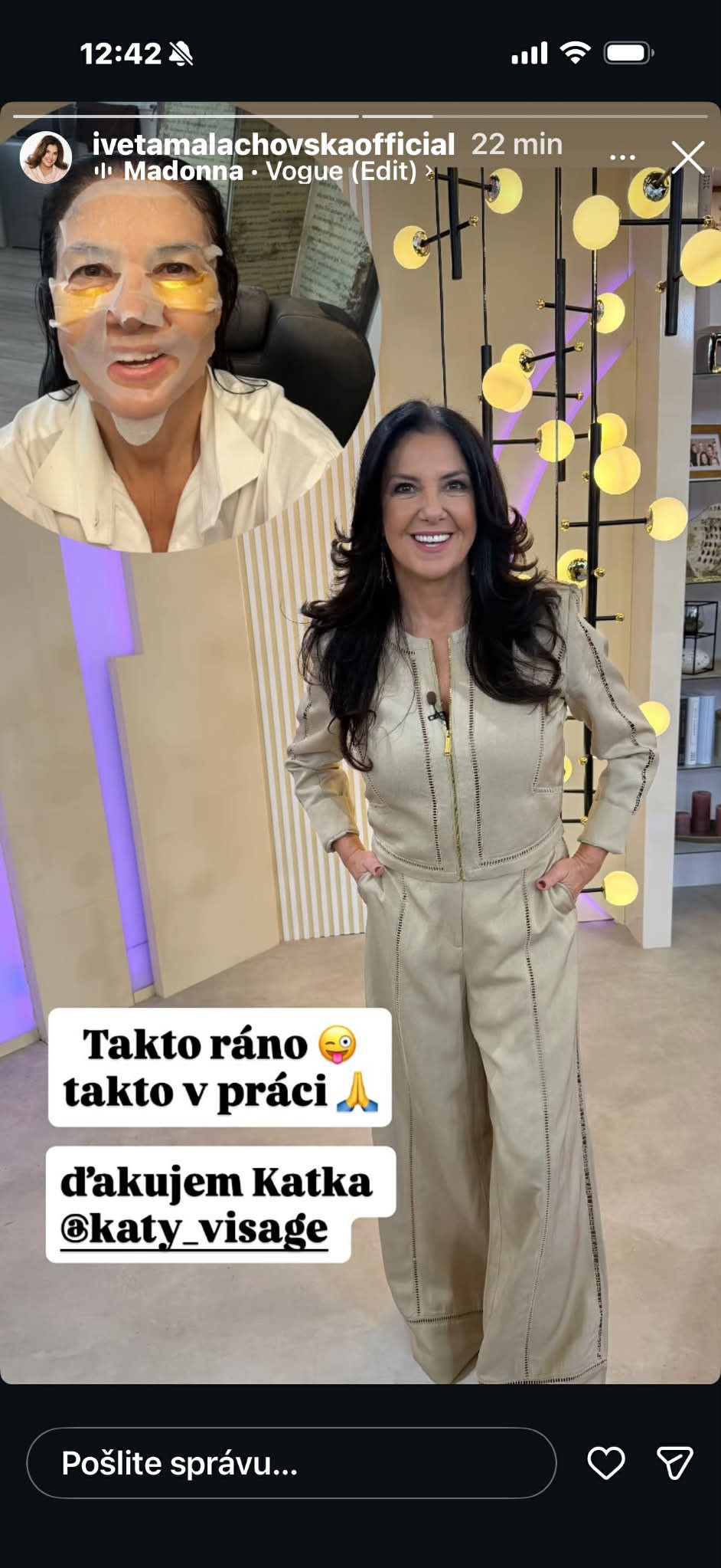 Iveta Malachovská ukázala svoju tvár bez mejkapu a v práci.