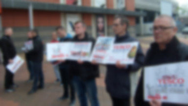 Katowice: protest pracowników Tesco