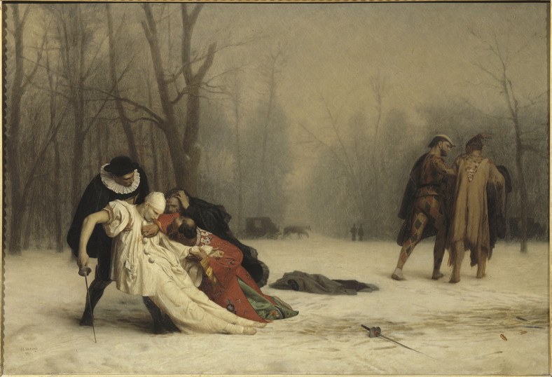  Jean-Léon Gérôme, "Pojedynek po balu maskowym" (1857)