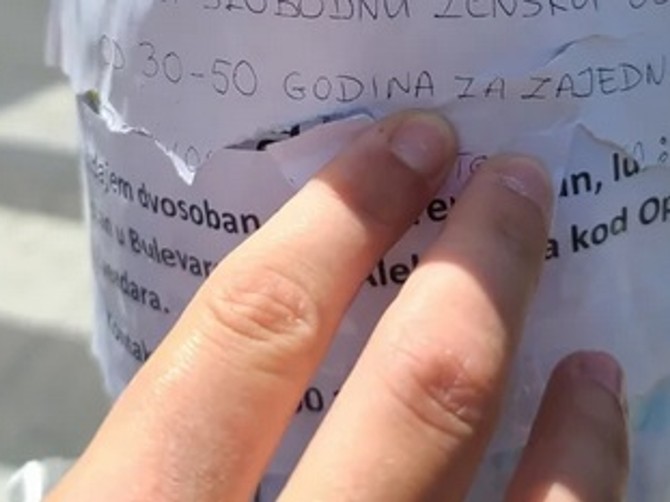 Oglas penzionera iz Beograda