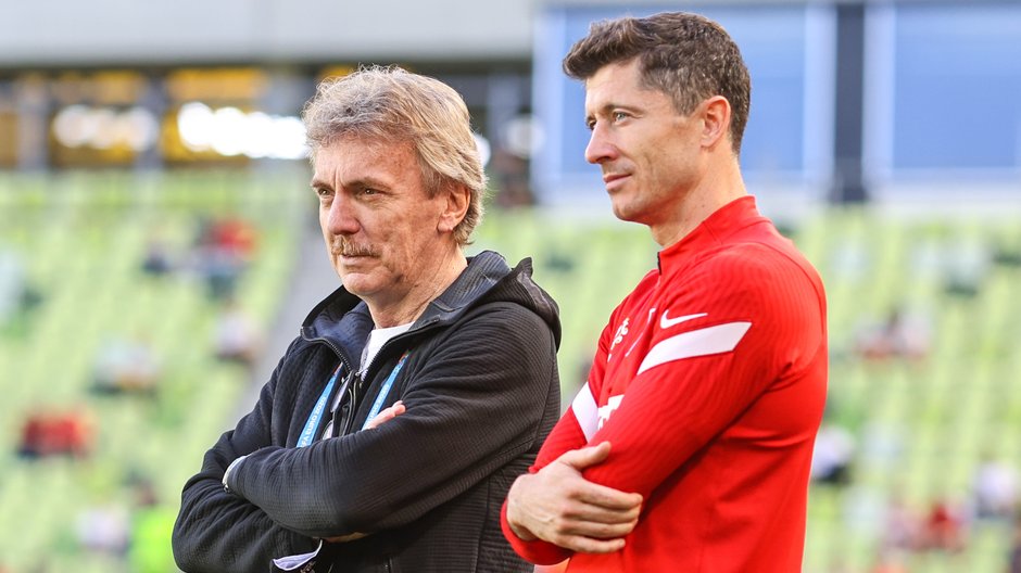 Zbigniew Boniek i Robert Lewandowski