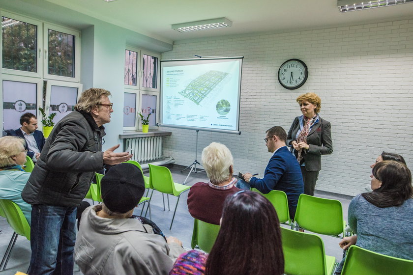 Hanna Zdanowska, prezydent Łodzi na spotkaniu z mieszkańcami Polesia, Śródmieście, Bałut, Górnej i Widzewa