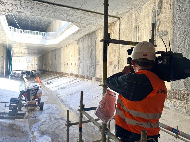 Komora startowa tunelu Kolei Dużych Prędkości na Retkini