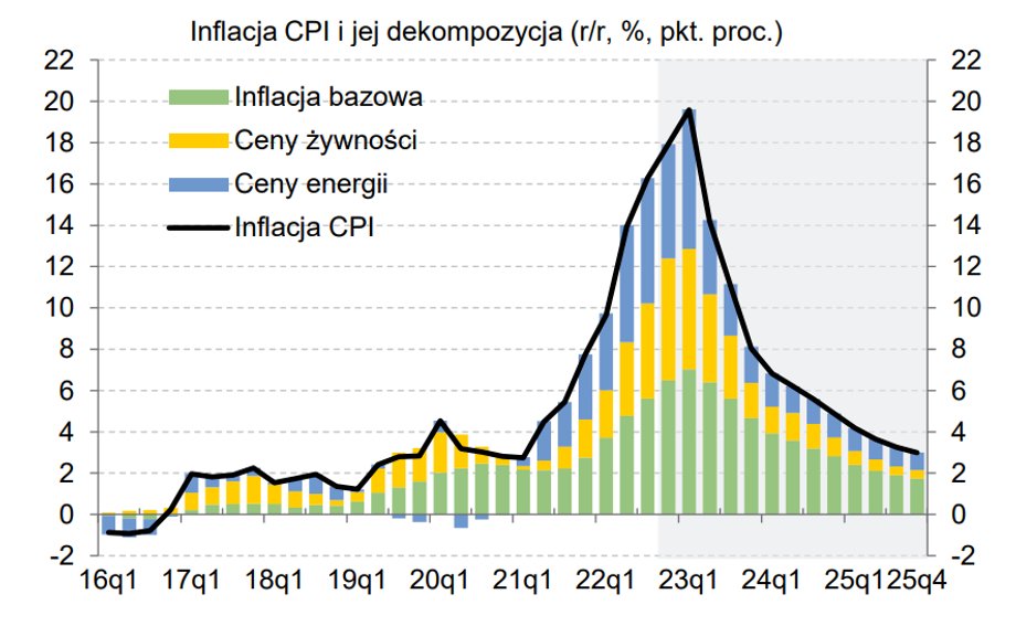 Inflacja w Polsce zbliża się do szczytu. W przyszłym roku powinna zacząć spadać, ale do "normy" szybko nie wróci.