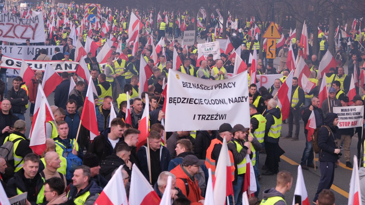 Wielki protest rolników w Warszawie! Poważne utrudnienia w ruchu