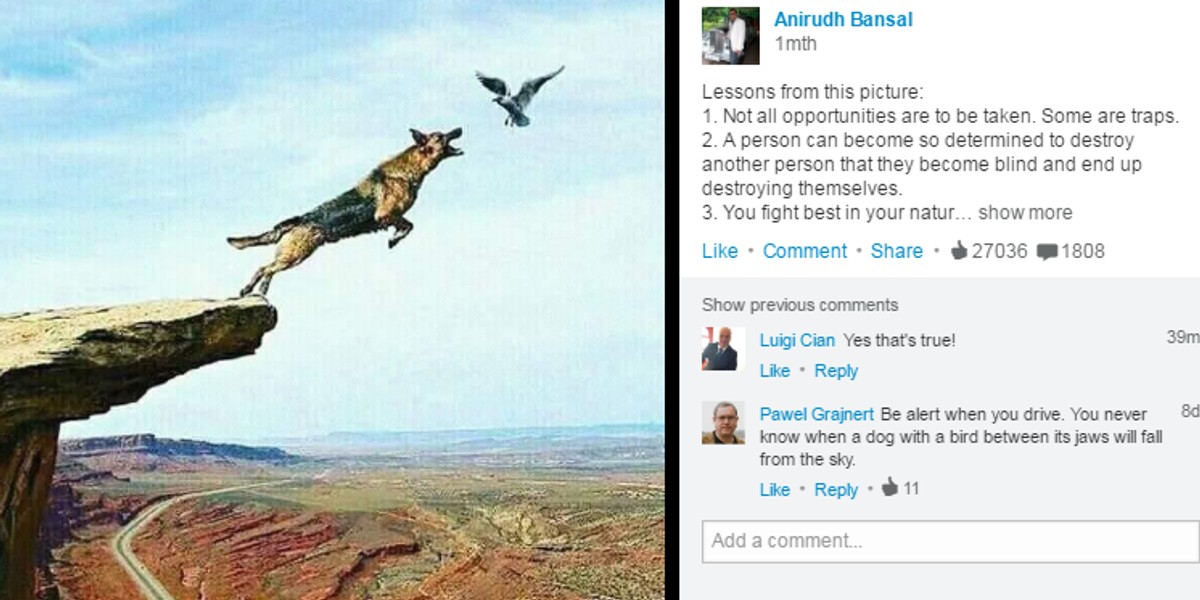 Post Anirudha Bansal z Airbusa na LinkedIn