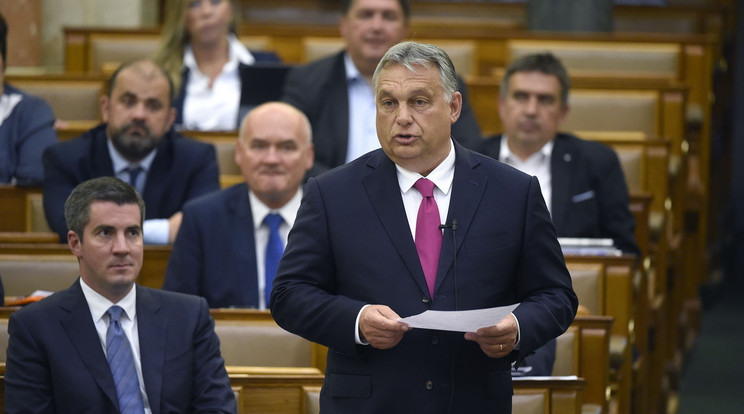 Orbán Viktor felhatalmazást kér a magyar parlamenttől. /Fotó: MTI