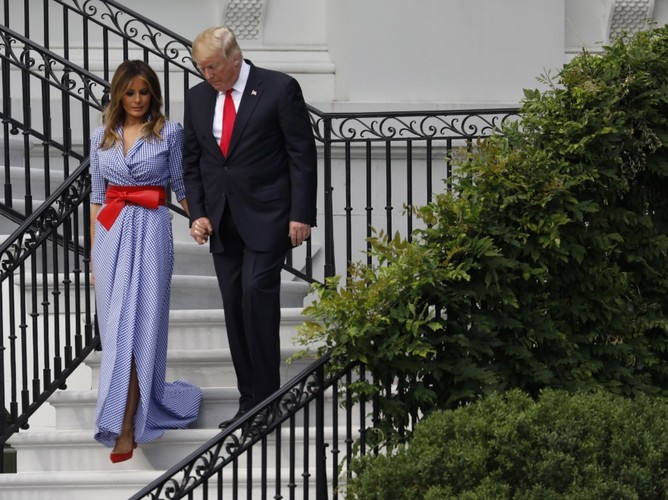Melania i Donald Trumpowie