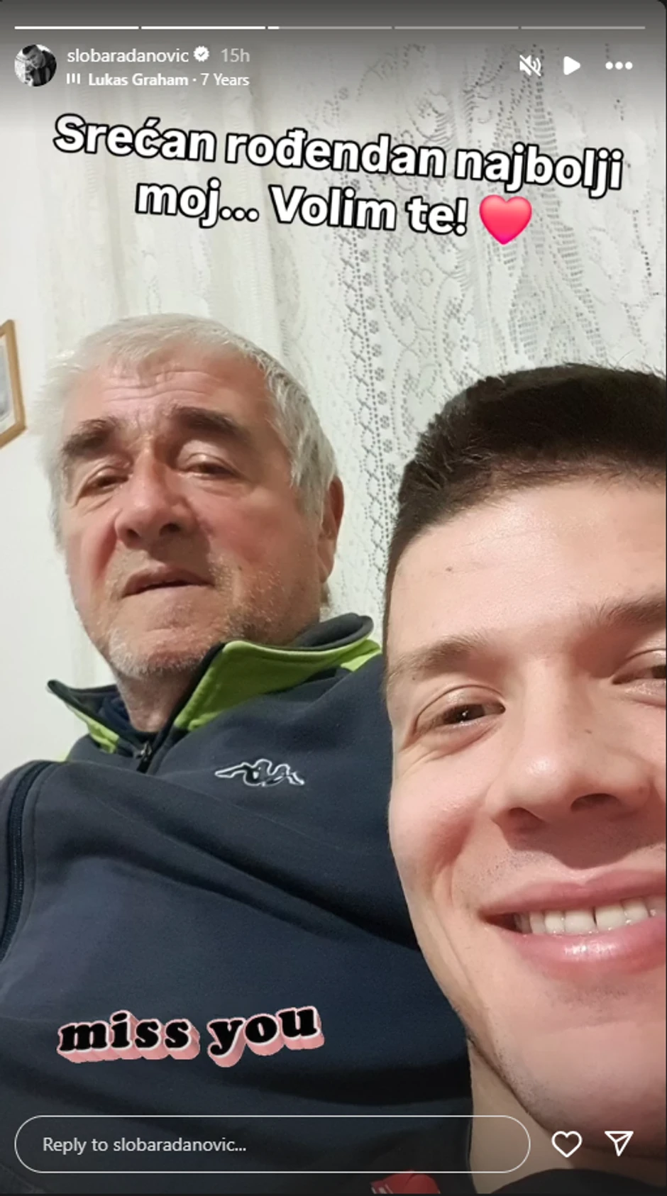 Sloba Radanović sa ocem