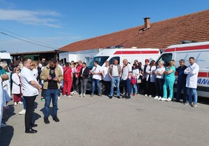 Protest radnika KBC Gračanica