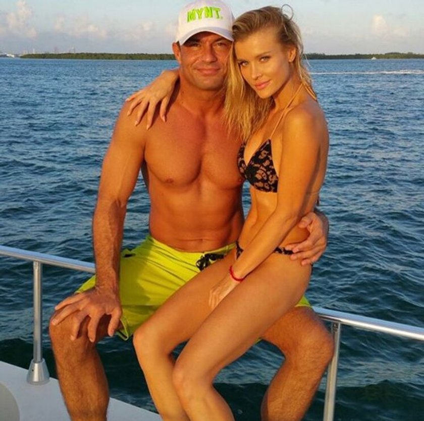 Joanna Krupa i Romain Zago na łódce