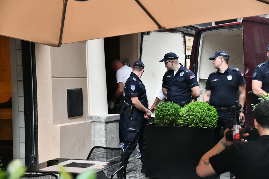 Uviđaj na mestu ubistva Noe Milivojev 