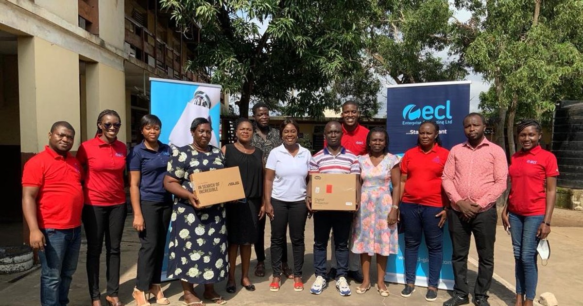Enterprise Computing Limited presents IT equipment to school - Vimarsana News