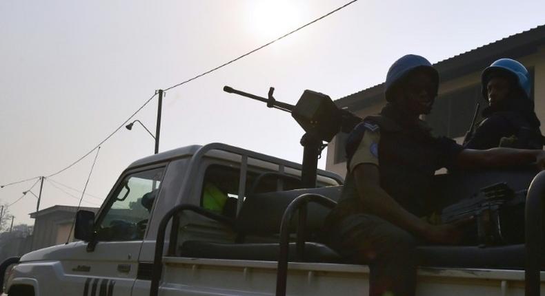 A a contingent of the UN peacekeeping force is based in the central town of Bambari, where deadly clashes between rival factions have regularly broken out