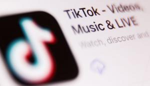 TikTok on App Store displayed on a phone screen is seen in this illustration photo taken in Krakow, Poland on April 8, 2024.NurPhoto/Getty Images