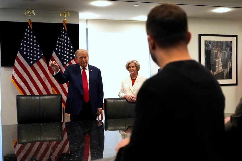 Suzi Vajls na susretu Donalda Trampa i ukrajinskog predsednika Volodimira Zelenskog u Njujorku 27. septembra