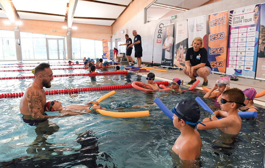 Otylia Swim Tour na nowej pływalni w Zduńskiej Woli