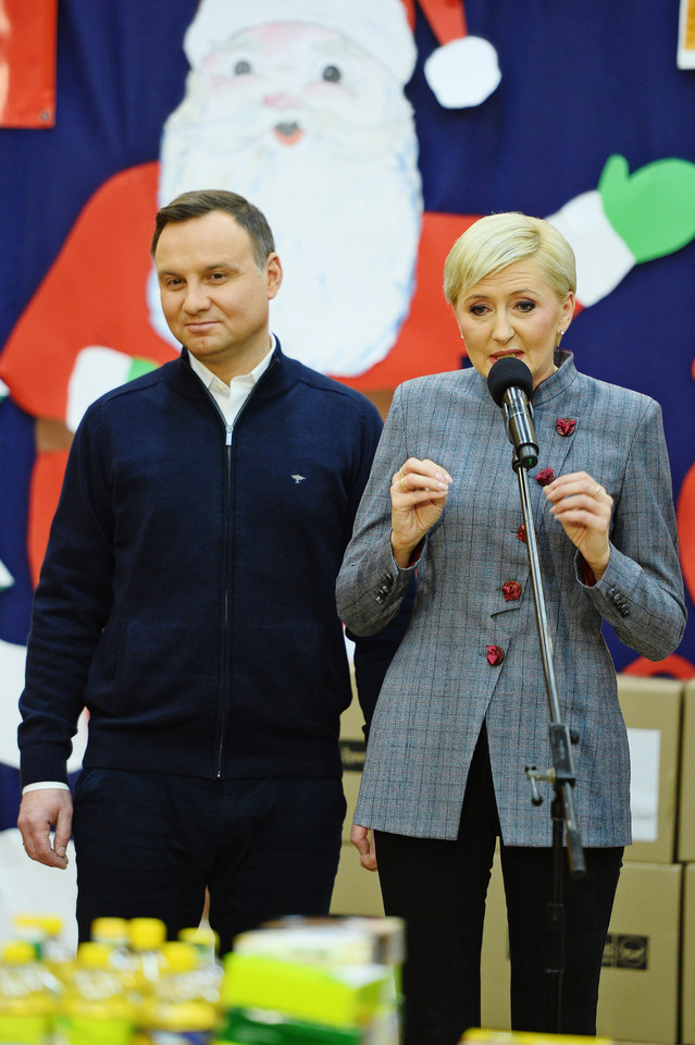 Andrzej Duda i Agata Duda wspierają Banki Żywności