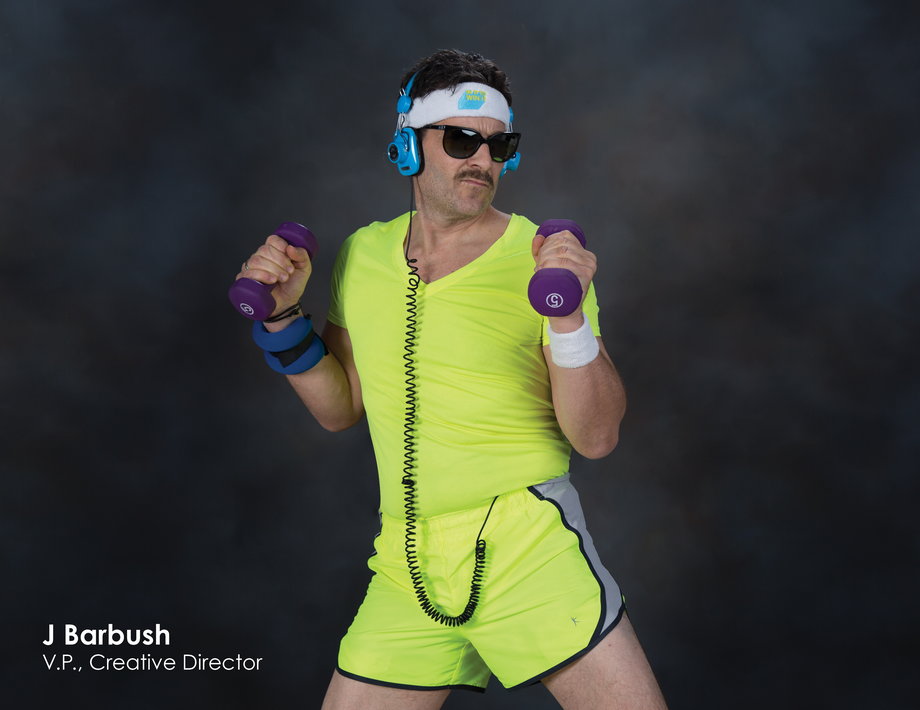 As you may have been able to guess by now, the theme of this year's calendar was "80s workout."