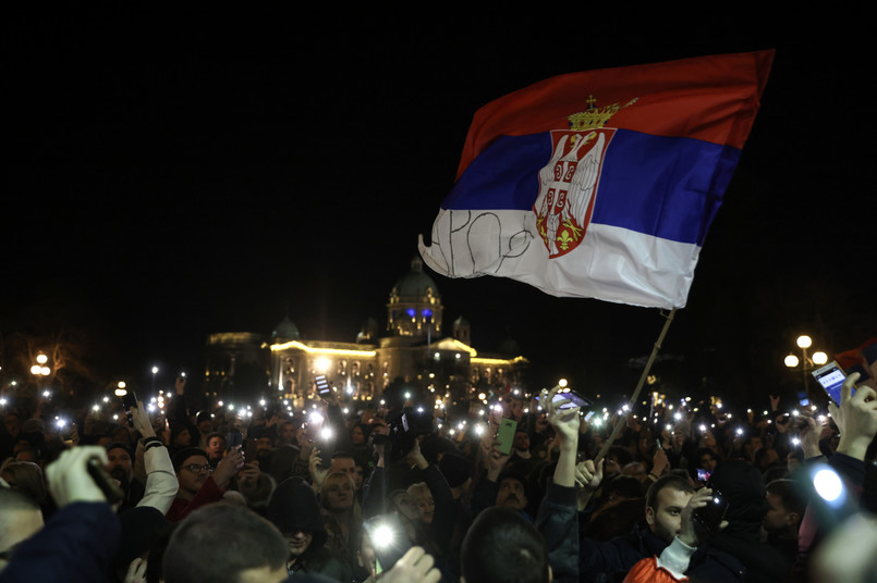 Demonstracja w Belgradzie