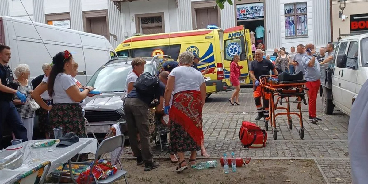 Sześć osób poparzonych na rynku w Chełmnie.