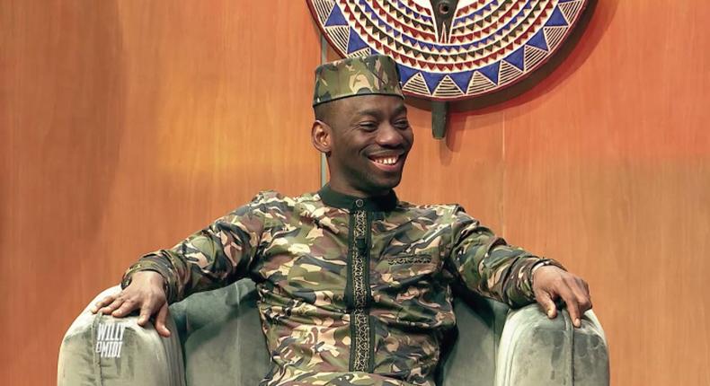 Camille Makosso dans une tenue militaire