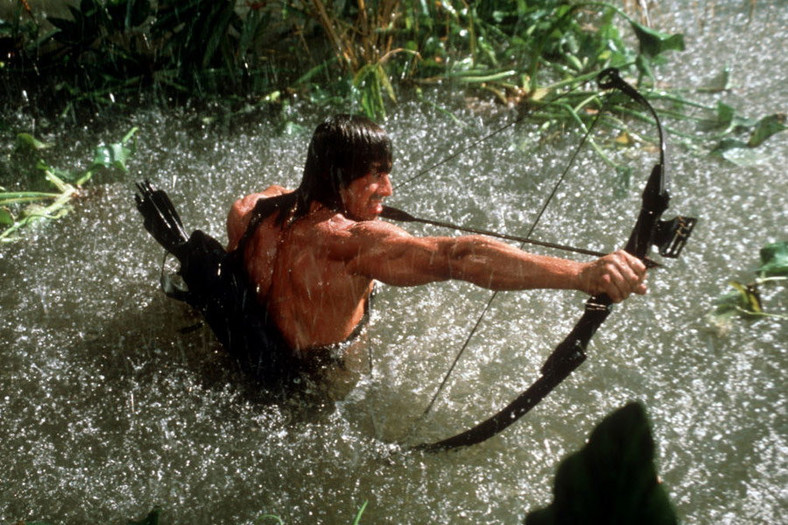 Sylvester Stallone w filmie "Rambo: Pierwsza krew"