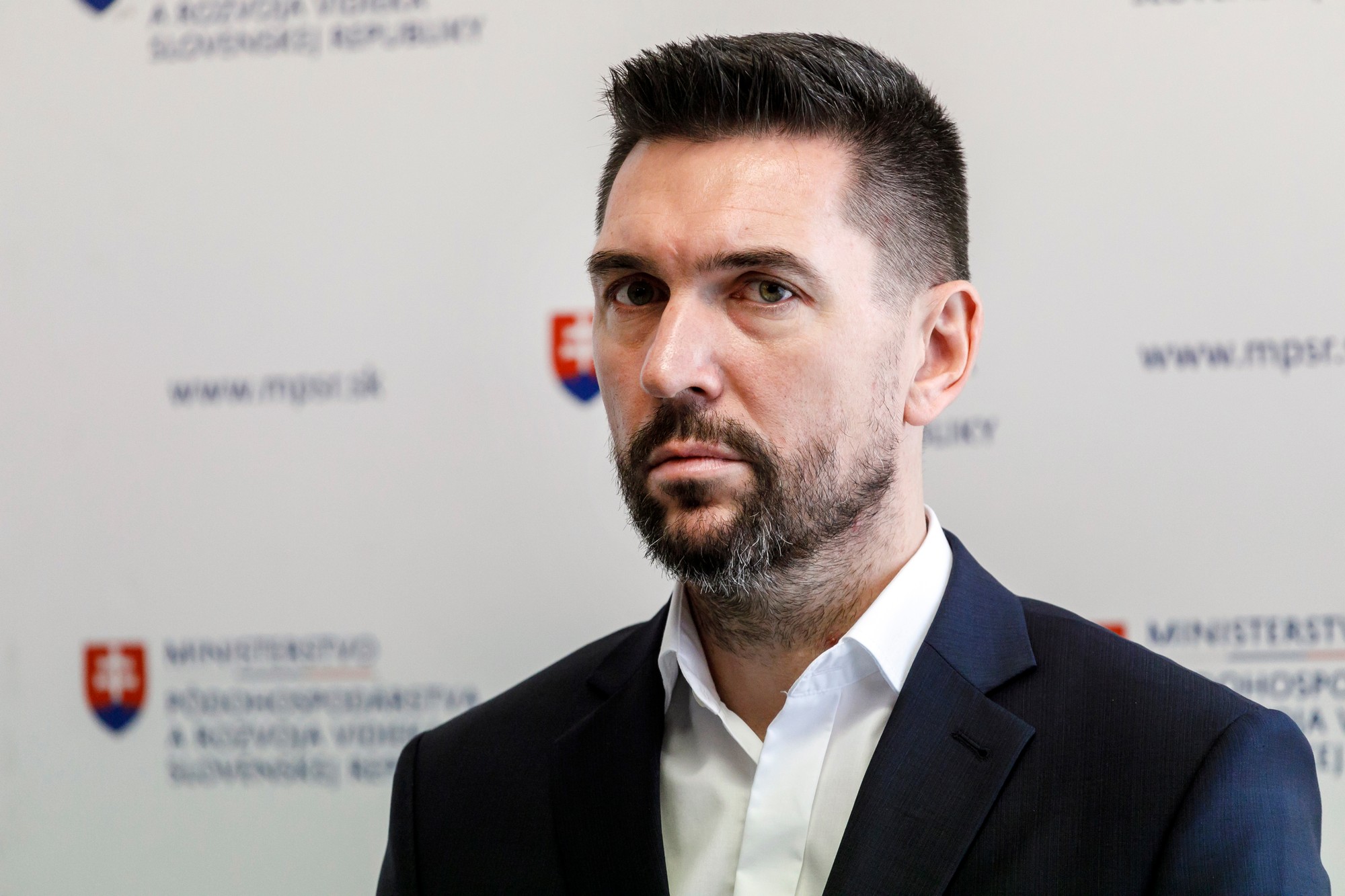Na snímke minister pôdohospodárstva a rozvoja vidieka (MPRV) SR Richard Takáč (Smer-SD).
