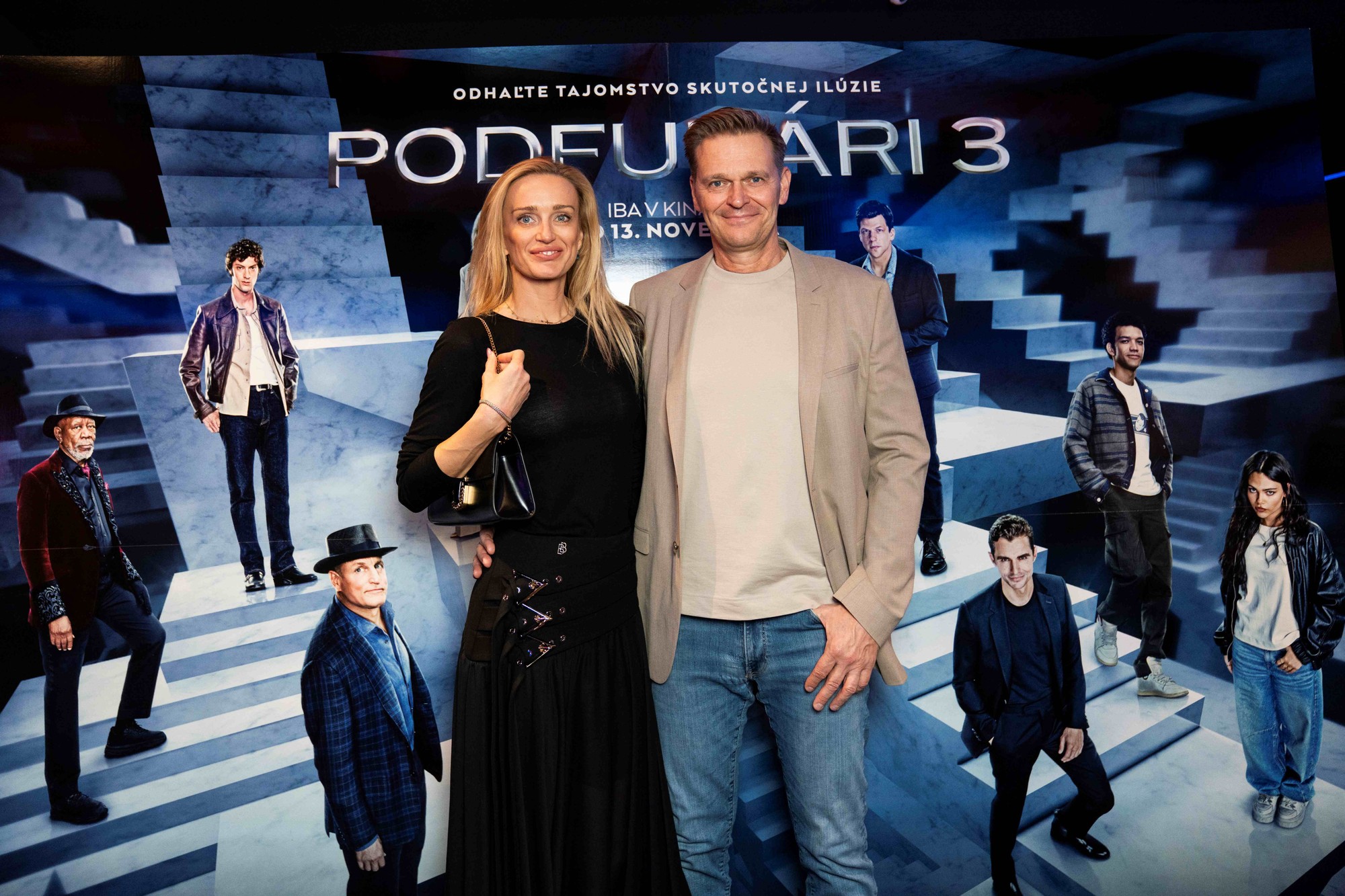 Moderátor Martin Nikodým s partnerkou.