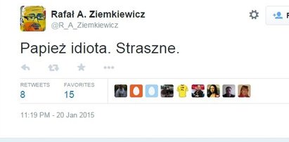 Prawicowy publicysta o papieżu: Idiota!