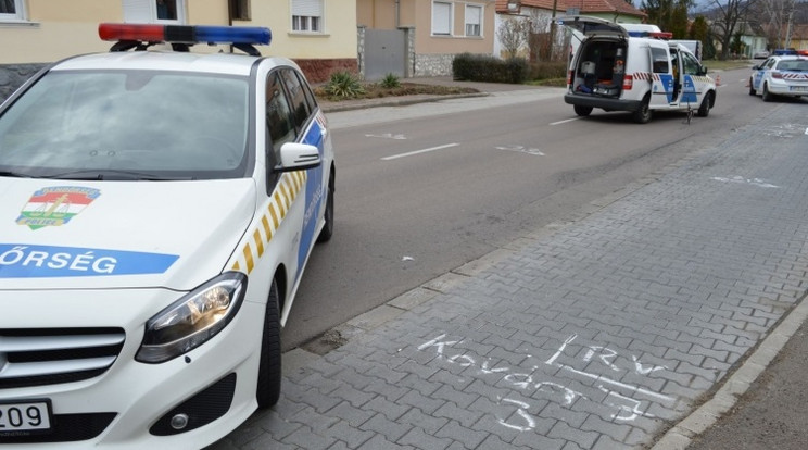 Idősasszonyt gázoltak el / Fotó: Police.hu