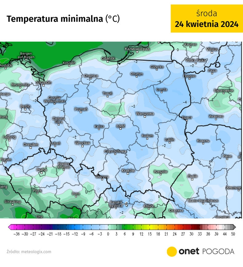 W przyszłym tygodniu przymrozki ogarną całą Polskę