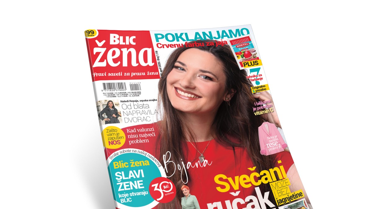 Novi broj "Blic žene" u prodaji je od subote 4. aprila