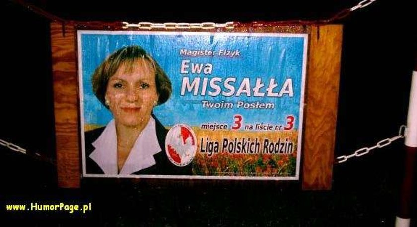 Śmieszne nazwiska na plakatach wyborczych