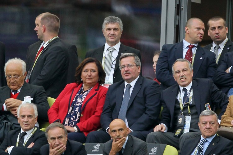 Prezydent Bronisław Komorowski z żoną Anną