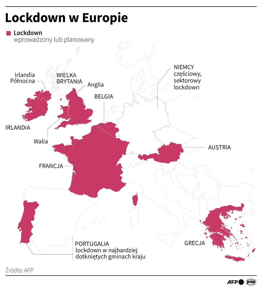 Lockdown w Europie