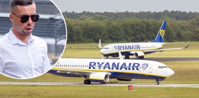 "Podcięty" członek załogi w samolocie z Rzeszowa do Stansted! Pasażer go nagrał podczas opróżniania "małpek". Ryanair nie mógł tego tak zostawić...