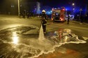 LEGIONOWO KOMENDA POWIATOWA POLICJI DEMONSTRACJA (sprzątanie przed Komendą Powiatową Policji w Legionowie)