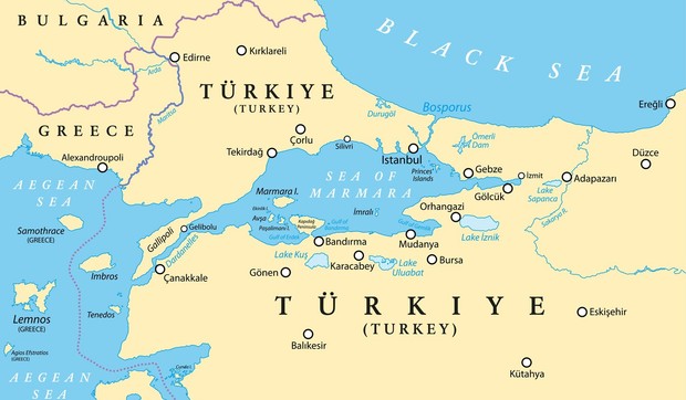 Grčka i Turska, mapa