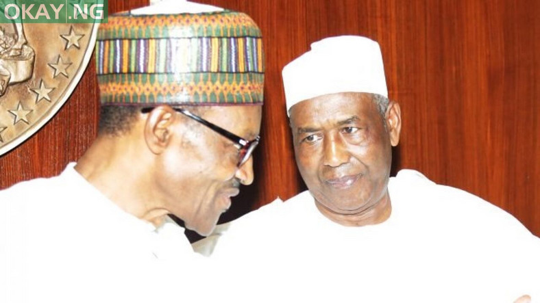 President Muhammadu Buhari (left) with Isa Funtua (right) [NAN]