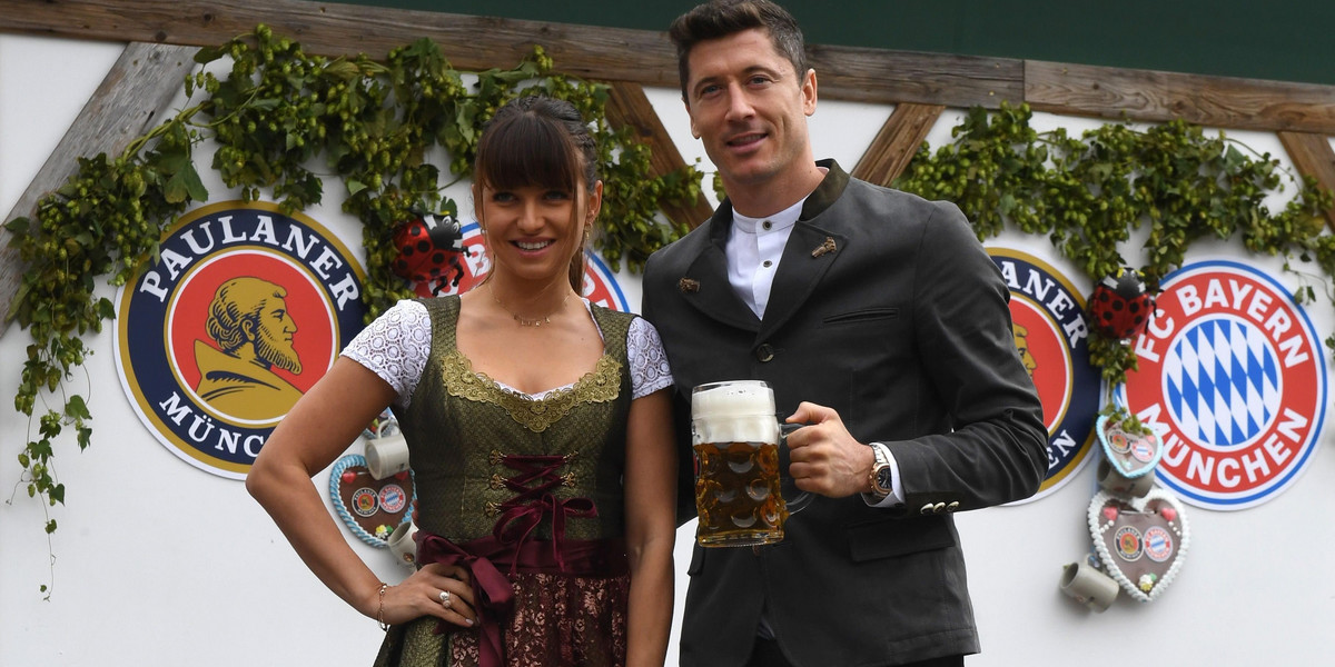 Anna i Robert Lewandowscy na Oktoberfest 2019